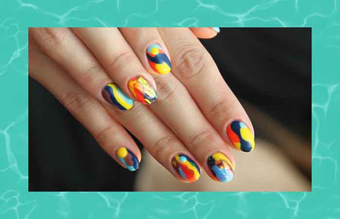Movie nails with semi-permanent nail polish