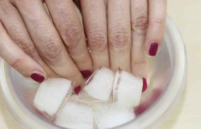 A magic trick to dry your nail polish very quickly